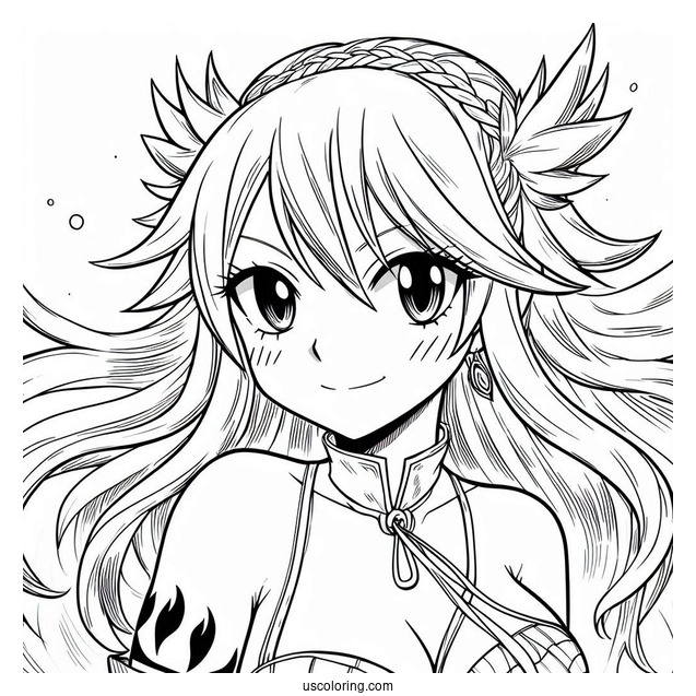 Fairy Tail Anime Coloring Page