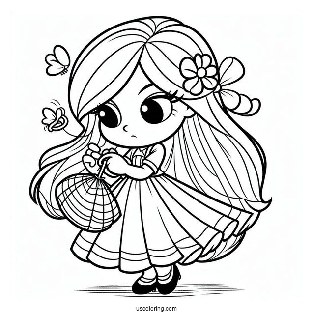 Cartoon Matilda Coloring Sheet