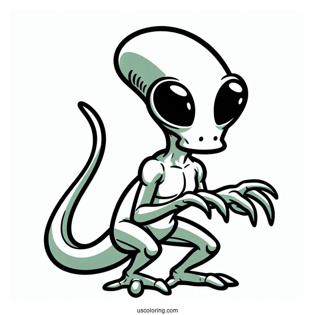 Kif Kroker Green Alien From Futurama To Color