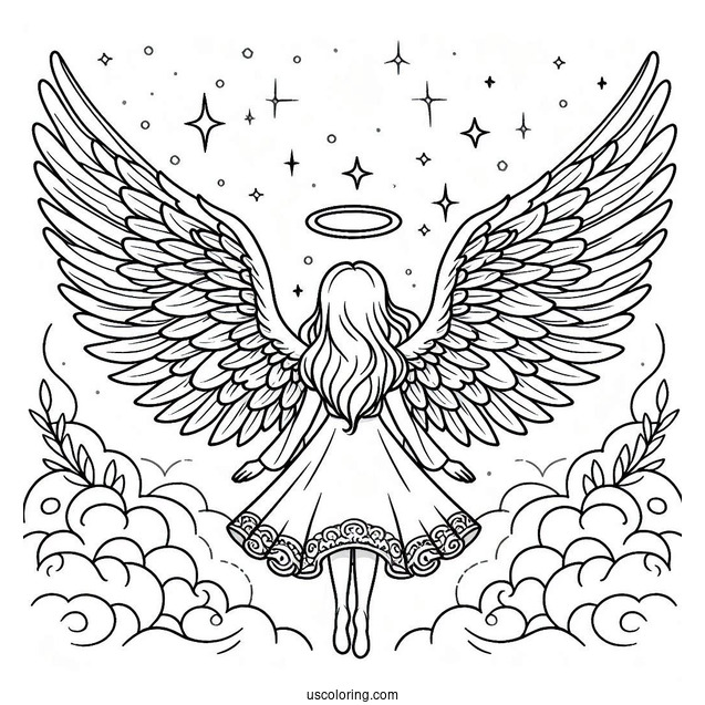 Angel Wings Coloring Sheet