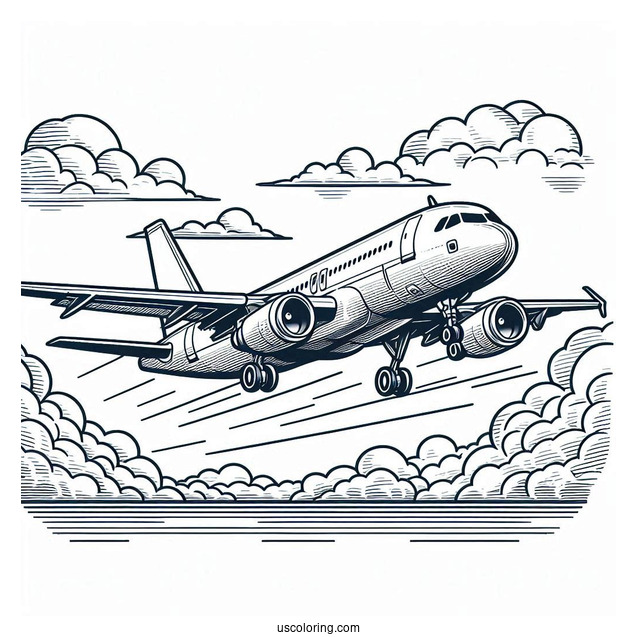Airbus A320 Double Decker Plane