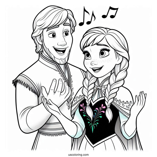 Kristoff Singing To Anna