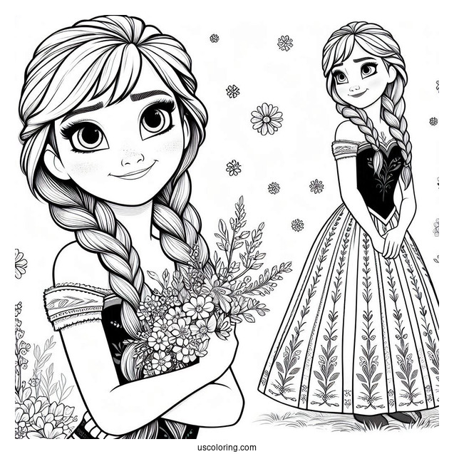 Anna In Summer Dress In Arendelle