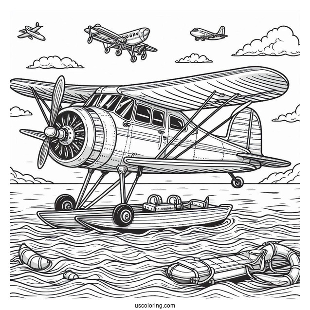 Sea Plane Ready For Take Off