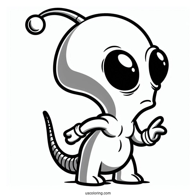 Kif Kroker Green Alien From Futurama To Color