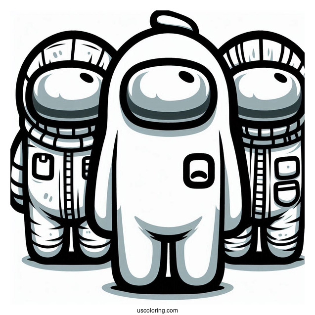 Crewmates Wearing Different Skins