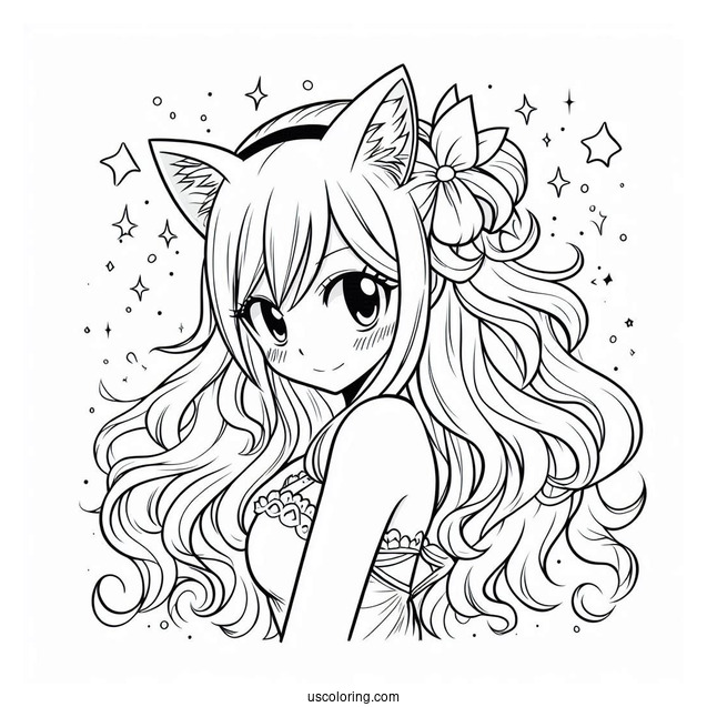 Fairy Tail Anime Coloring Page