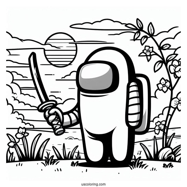 Among Us Samurai Skin