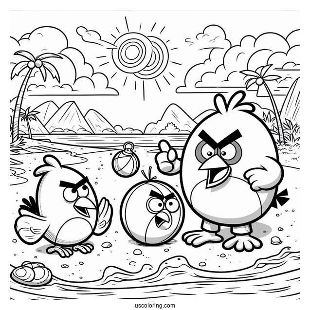 Red, Chuck, And Bomb On The Beach