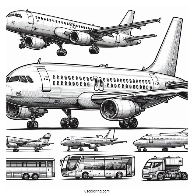 Airbus A320 Double Decker Plane