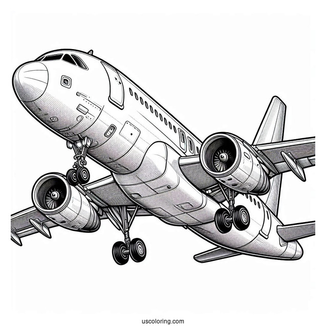 Airbus A320 Double Decker Plane