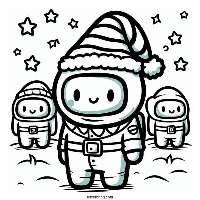 Crewmate in Christmas Elf Skin