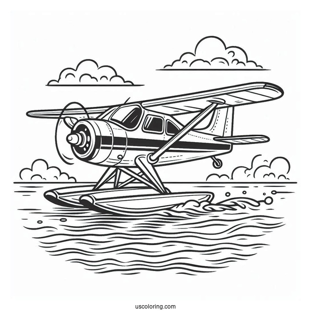 Sea Plane Ready For Take Off