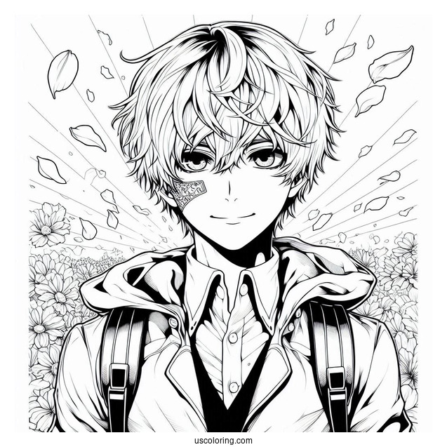 Tokyo Ghoul Coloring Page