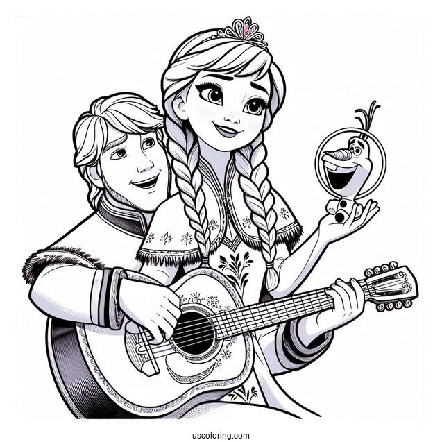 Kristoff Singing To Anna