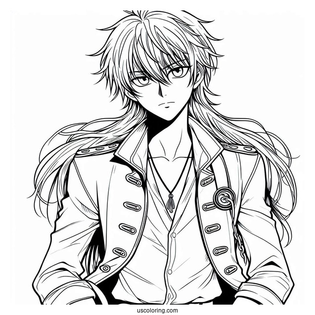 Coloring Sheet Of Gintama Anime