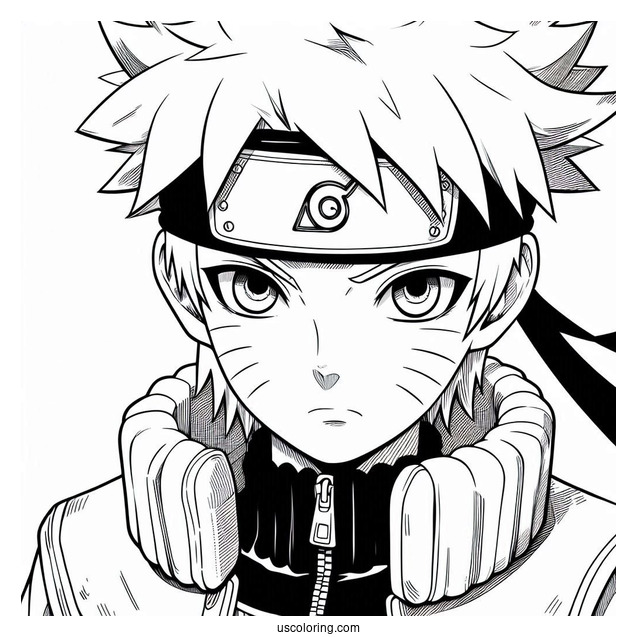 Young Naruto Coloring Page