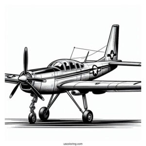 Bell X-1 Test Plane Coloring Page