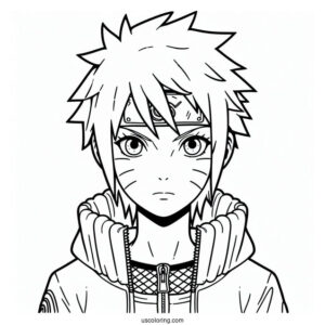 Young Naruto Coloring Page