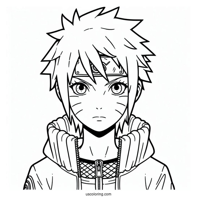 Young Naruto Coloring Page