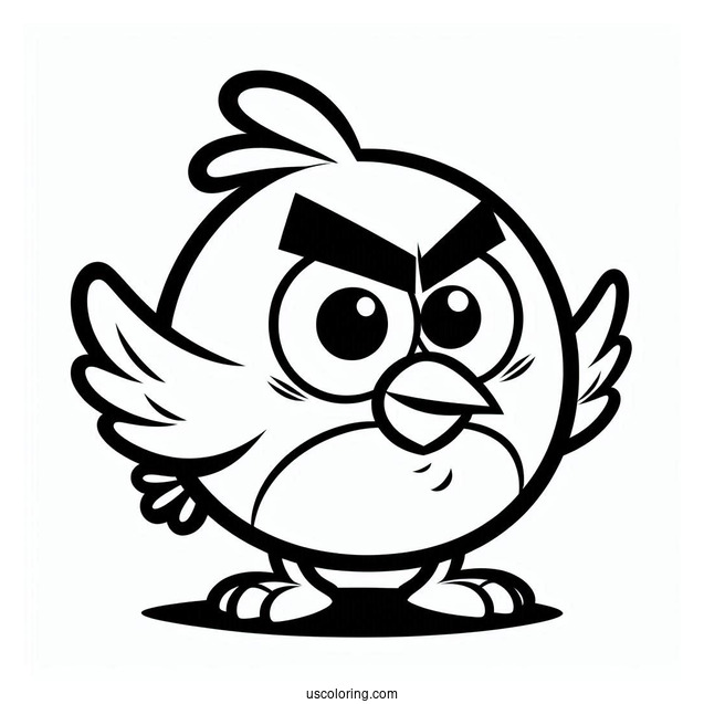 Hal Angry Bird Coloring Page