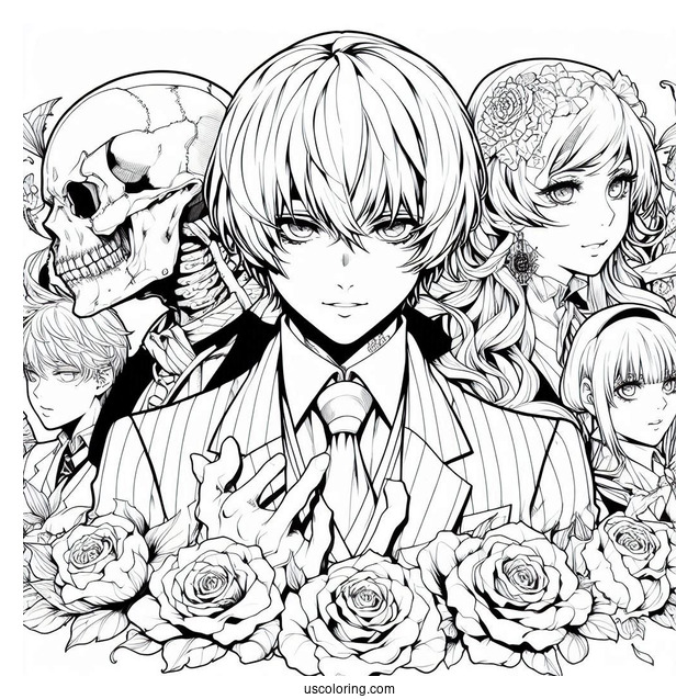 Tokyo Ghoul Coloring Page