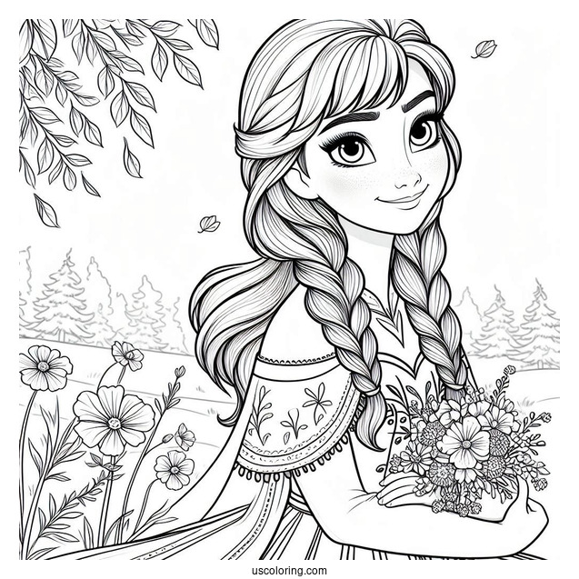 Anna In Summer Dress In Arendelle
