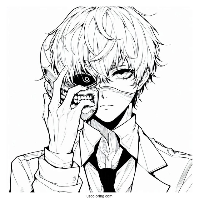 Tokyo Ghoul Coloring Page