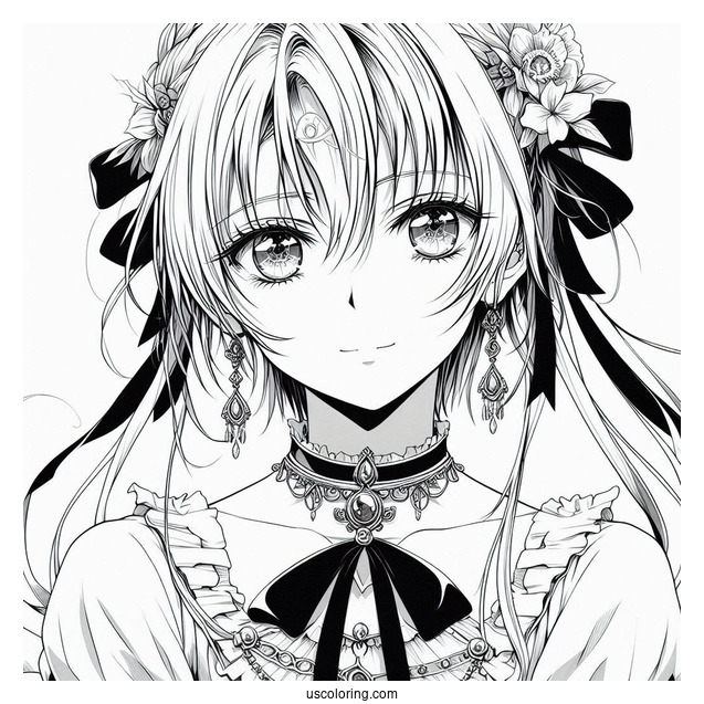 Claymore Clare Raki Anime Coloring Page