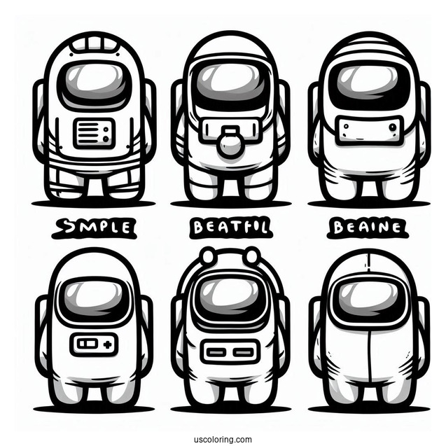 Crewmates Wearing Different Skins