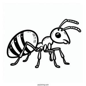Ant Coloring Page Flik Outline For Kids