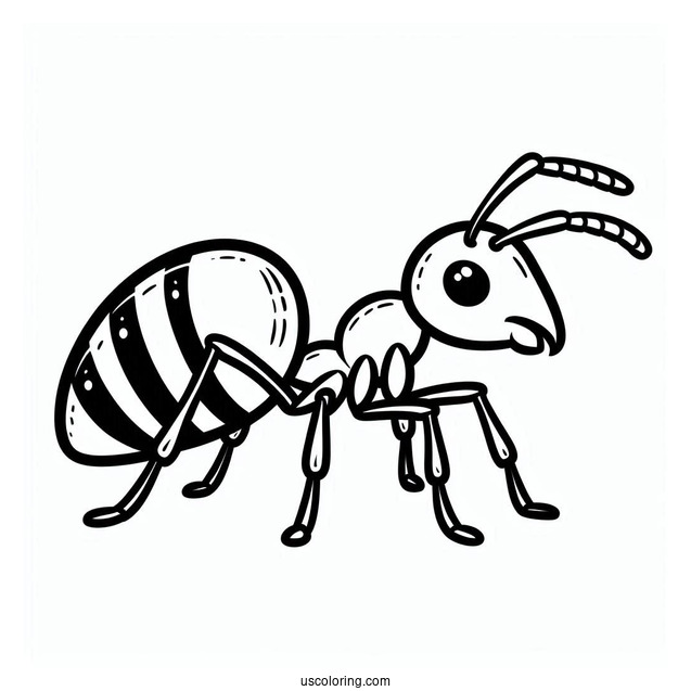 Ant Coloring Page Flik Outline For Kids