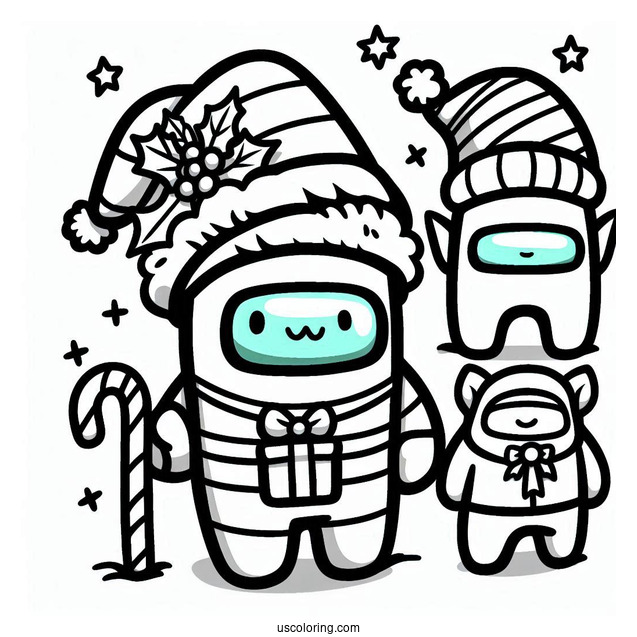 Crewmate in Christmas Elf Skin