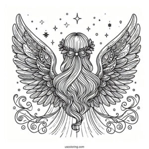 Angel Wings Coloring Sheet