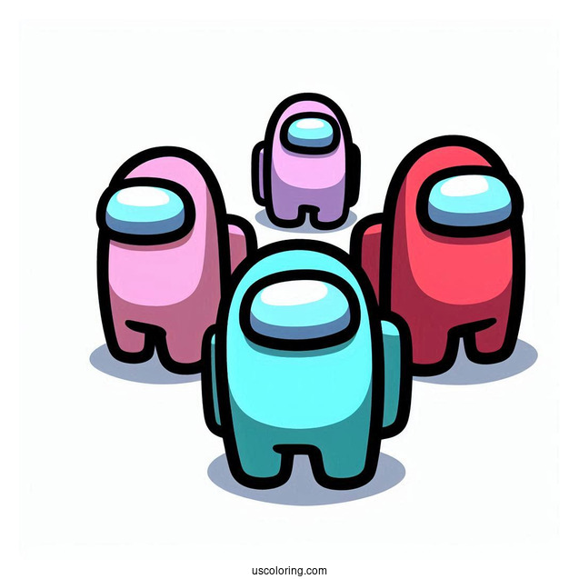 Cewmates Playing Multi-Player Among Us Game