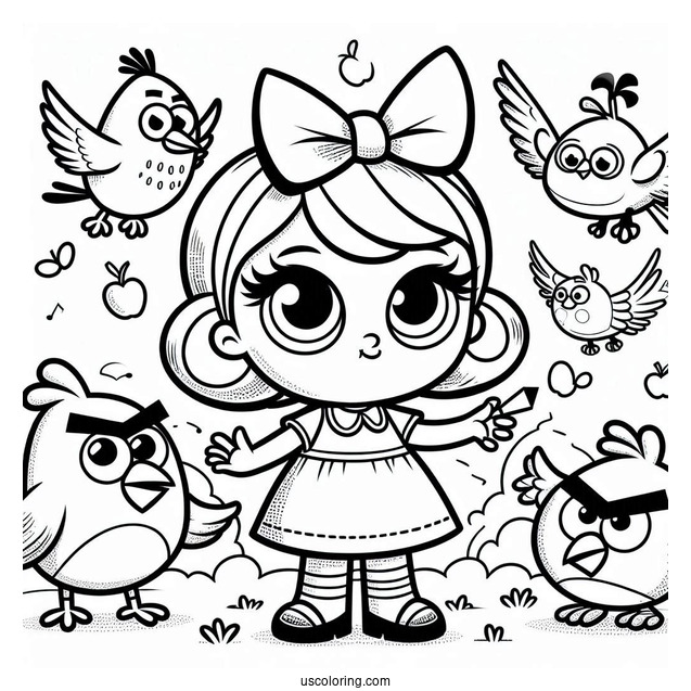 Cartoon Matilda Coloring Sheet
