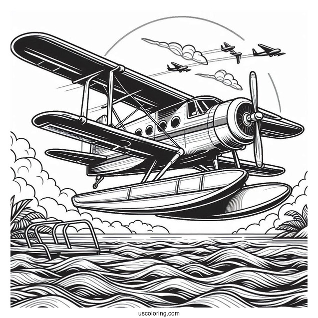 Sea Plane Ready For Take Off