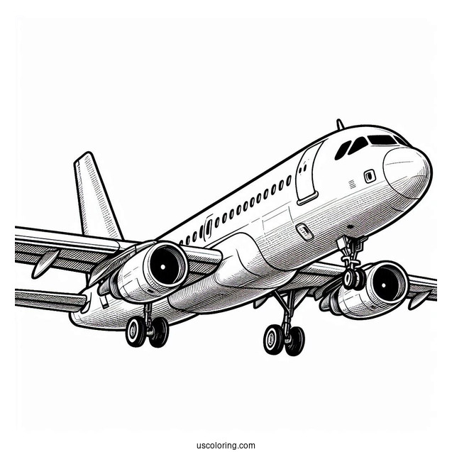 Airbus A320 Double Decker Plane