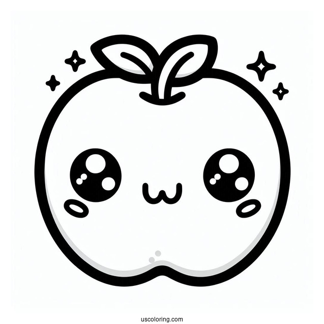 Cute Kawaii Coloring Page For Kids