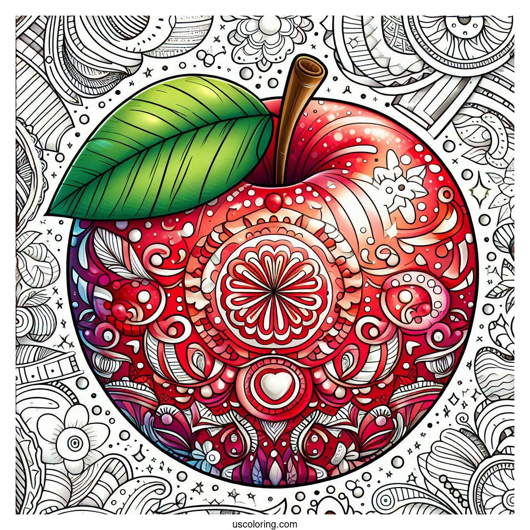 apple coloring pages feature image