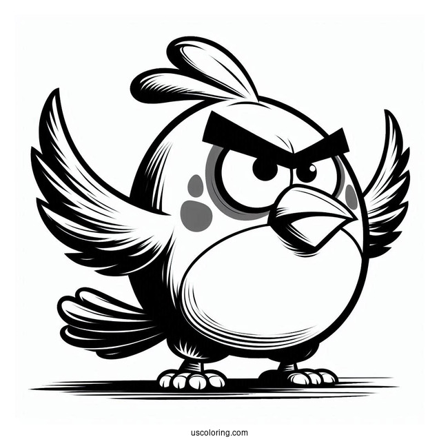 Hal Angry Bird Coloring Page