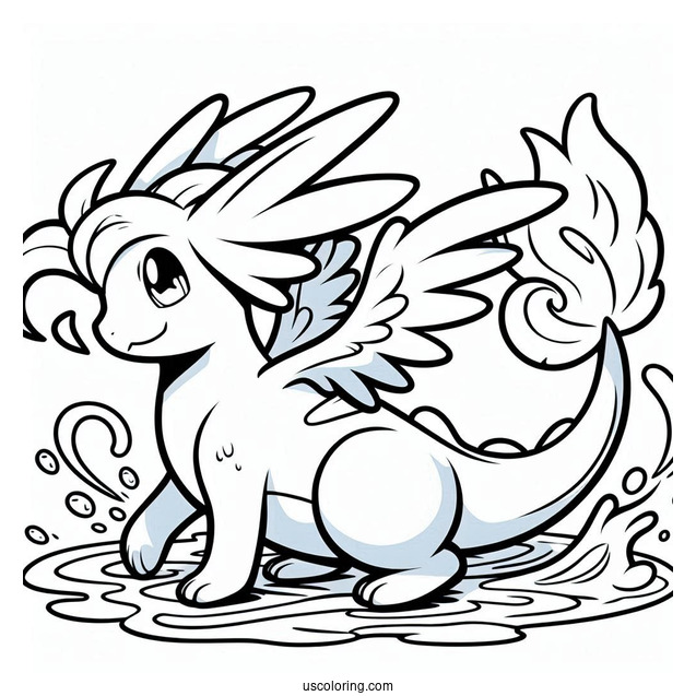 Simple Charizard Coloring In For Kids