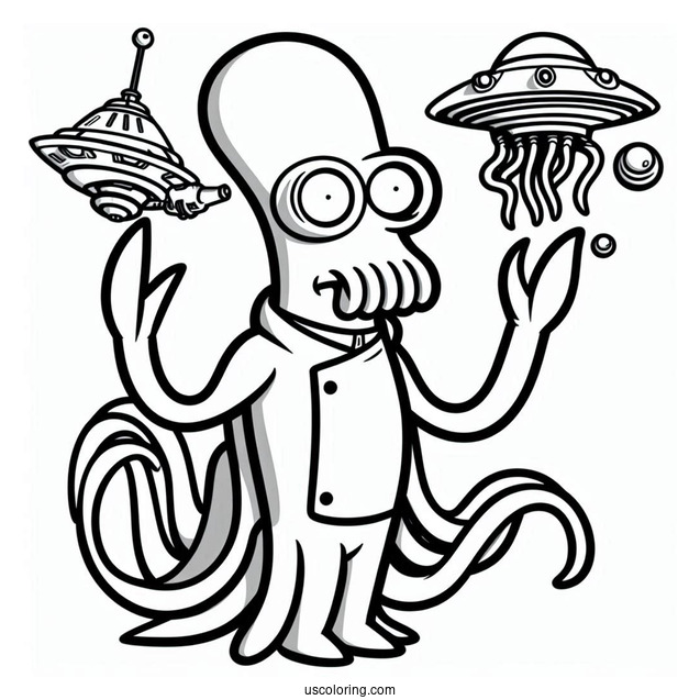 Dr Zoidberg From Futurama Coloring Page