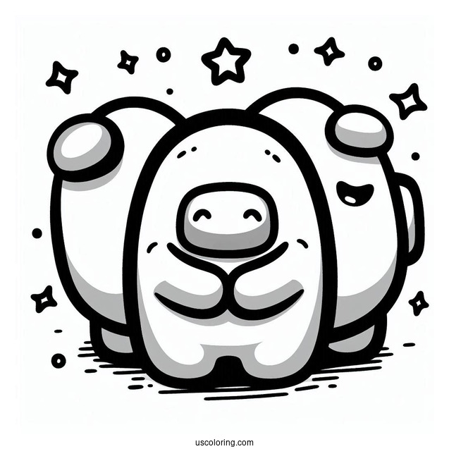 Among Us Adventure Time Coloring In