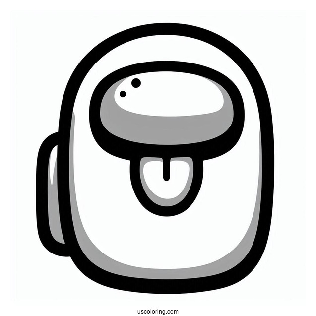 Easy Among Us Imposter With Tongue Out