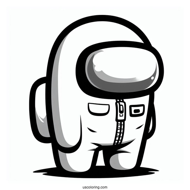 Naruto Among Us Coloring In For Kids