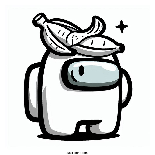 Crewmate With Banana Peel On Head