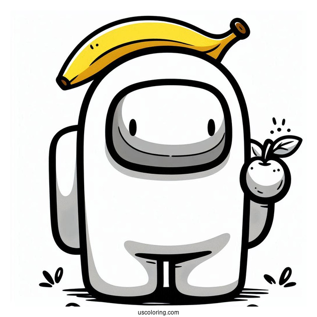 Crewmate With Banana Peel On Head