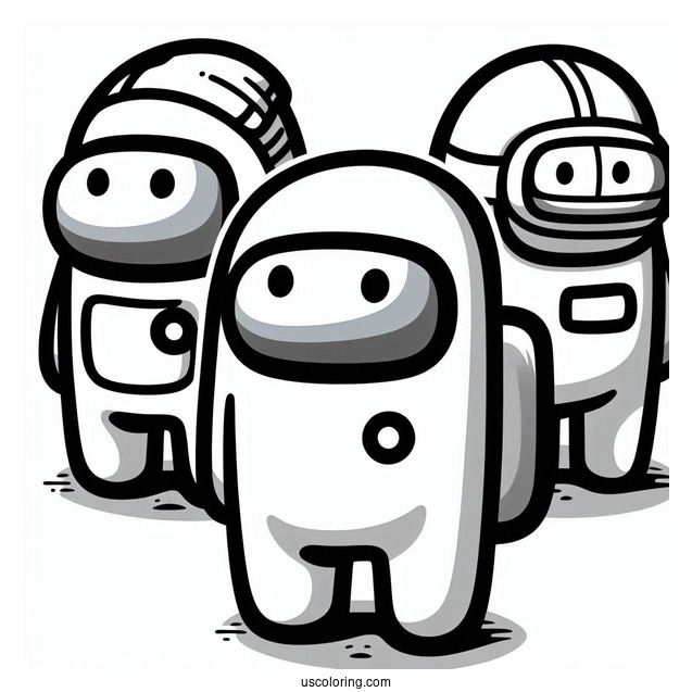 Crewmates Wearing Different Skins