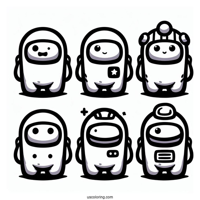 Crewmates Wearing Different Skins